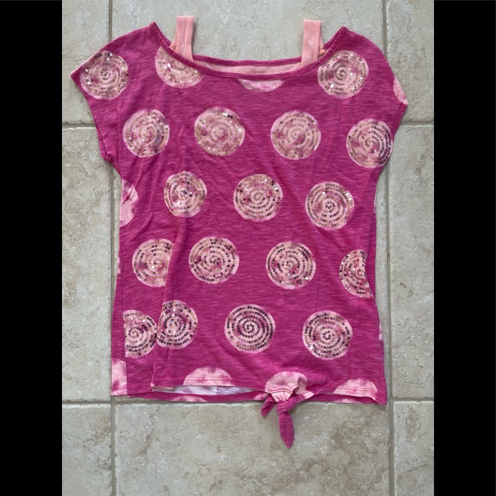 Justice girls short sleeve tee